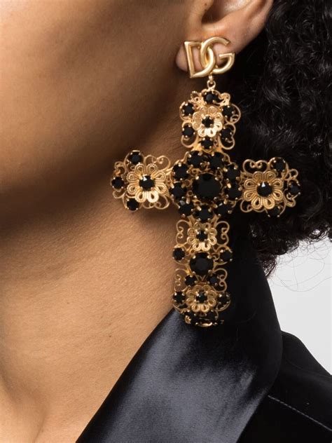 dolce gabbana cross earrings|dolce gabbana sale online shop.